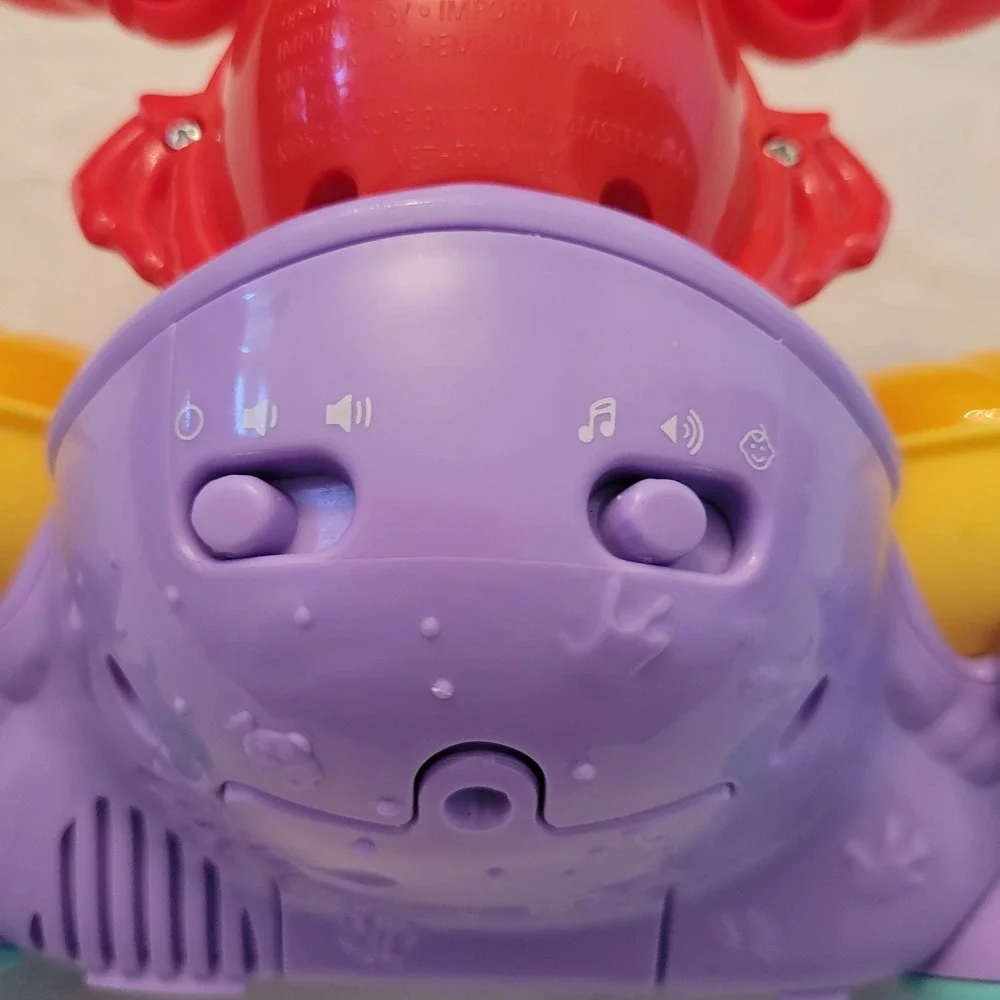 Bright Starts Disney Baby Sebastian Musical Drum Toy Little Mermaid Activity